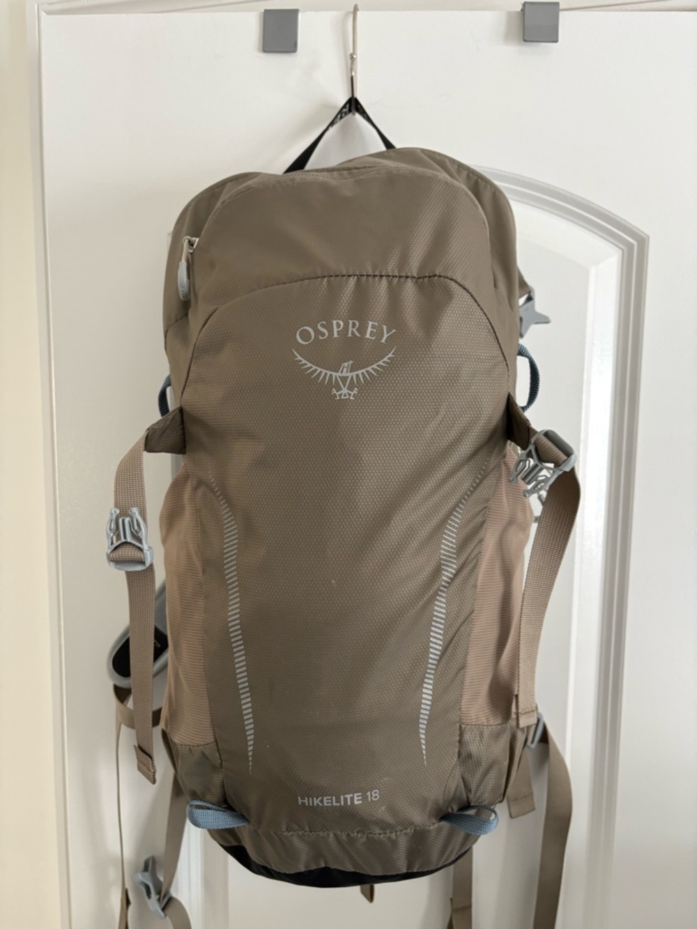 OSPREY Hikelite 18 Backpack in Taupe and Beige